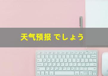 天气预报 でしょう